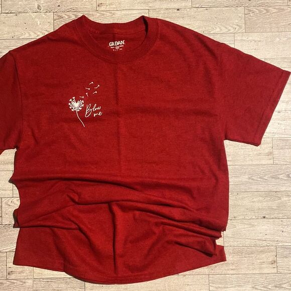 “Blow Me”, Custom Dandelion Graphic, Unisex Tee - Picture 14 of 15